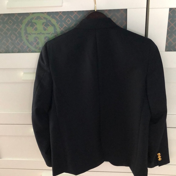 Boys two button prep blazer - navy blue - Picture 4 of 4